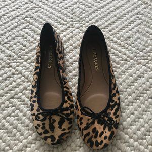 Aerosoles Women's Homerun Ballet Flats Leopard Tan Size 6.5